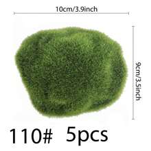 Rocas decorativas de musgo artificial, bolas de musgo verde, piedras de musgo, piedras cubiertas de musgo verde, decoración de musgo falso para arreglos florales, jardines de hadas y manualidades, accesorios para casas de muñecas, decoración de micropaisa-jes del hogar, decoración de jardines, cercas, decoración exterior, festivales, decoración del hogar