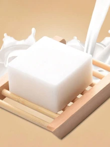 1/2/4 khay đựng xà phòng bằng gỗ tự nhiên có lỗ thoát nước, kiểu dáng Boho, làm thủ công bằng tre, thích hợp để đựng xà phòng trong phòng tắm, nhà bếp và bồn rửa. - Màu be - Xem 11