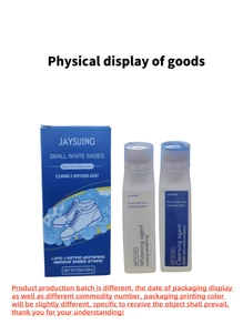 White Shoes Cleaner Waterless Shoes Whitening Agent Stain Removal Bright White Edge Polishing Agent A Wipe That Is White Magic Weapon(Commodity Production Batch Is Different, The Date Of The Package Above And The Commodity Number Will Be Different, The New And Old Packaging Random Delivery, In Kind Shall Prevail, Thank You For Your Understanding!)