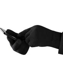 1pair Men Knitted Gloves, Warm Lining, Touch Screen, Cycling Windproof, Thick, Necessary For Autumn/Winter Riding