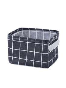 5/3/1pc Clothes Storage Basket, Wardrobe Organizer, Washable Fabric Storage Bag, Desktop Storage Basket, Office Desk Organizer, Foldable Debris Storage Basket With Handle, Cosmetic Storage Box, Home Organization, Foldable Fabric Storage Basket, Makeup Organizer Basket, Patterned Cosmetic & Miscellaneous Storage Basket