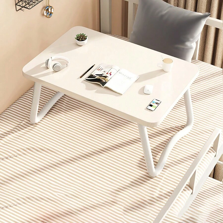 1pc - Multi Functional Computer Desk, Small Table On Bed, Slouchy Person's Desk, Foldable Desk In Bedroom, Suitable For Bed, Study, Laptop, Portable And Foldable Office, Bedroom, Living Room, Outdoor Us - Multicolor - View 1