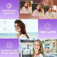 数码相机，数码假相机，易于携带或使用的全景相机，48MP 图像和 1080p 视频分辨率，可录制视频，USB-C 充电和图像传输，适合男孩、女孩和儿童的紧凑型相机！ - 多色 - 查看 8