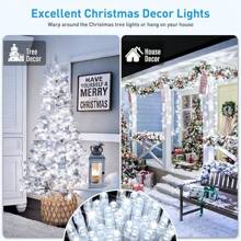 Indoor String Lights, Outdoor Waterproof Transparent Wire Fairy Lights, Flashing String Lights, Suitable For Living Room, Christmas Tree, Bedroom, Wedding Decor, Christmas Decoration - Cold White - View 8