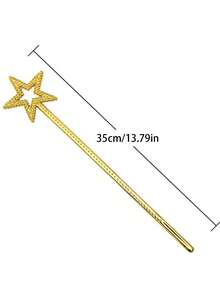 1pc-2pcs-6pcs Hình Ngôi Sao ABS (Nhựa ABS) Ngôi Sao Năm Cánh Đũa Phép Thiên Thần Ngôi Sao Đũa Phép Tiên Nữ Trái Tim Đôi Đũa Phép Thuật Đạo Cụ Biểu Diễn Sân Khấu, Nhiều Mùa - Nhiều màu - Xem 9