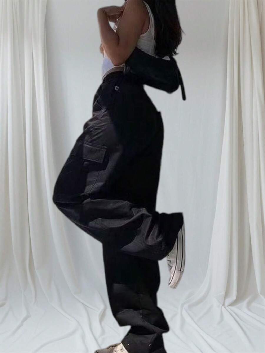 Women Pants - 黑色 - 查看 1