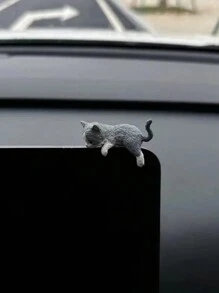 1个迷你治愈猫摆件，可爱又有趣，适合作为家居或汽车装饰，也可作为小礼物，可爱的懒猫摆件（赠送无痕胶水）返校季房间装饰家居装饰品迷你摆件 - 彩色 - 查看 14