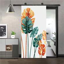 绿叶门贴纸热带棕榈叶门贴花可移除天然植物壁画海报壁纸客厅卧室装饰 - 7 - 查看 5