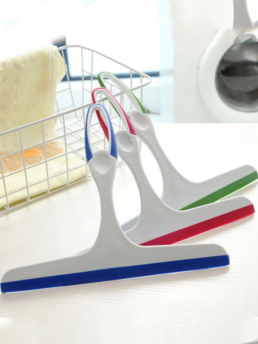 1 cái gạt kính bằng cao su mềm dùng cho phòng tắm, dụng cụ cạo kính chuyên dụng cho cửa sổ, dụng cụ vệ sinh kính bằng nước dùng cho cửa sổ gia đình, dùng cho sàn, bồn rửa, bàn, kính, nhà bếp, phòng tắm, nhà cửa, đồ dùng gia đình - Nhiều màu - Xem 1