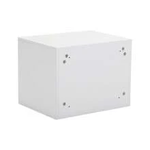 Mesita de noche flotante de pared, mesa auxiliar moderna, estante de pared con gabinete de almacenamiento para sala de estar, dormitorio, color blanco