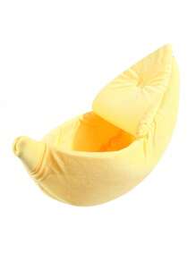 Uniwersalna zmywalna mata dla kota w kształcie domku dla zwierząt – miękka, zimowa, z uroczym wzorem gniazda bananowego, łatwa do czyszczenia, idealna dla Twoich futrzanych przyjaciół