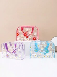 花卉图案PVC防水化妆品洗漱用品收纳袋，便捷旅行配件化妆旅行洗漱包透明必备礼品收纳拉链配件指甲包，房间装饰，包包，化妆包，旅行，化妆包，旅行必备品，收纳，储物，旅行必备品，化妆品收纳包，化妆包，洗漱包，桌面收纳包，化妆包，化妆包，化妆包，旅行，化妆袋，包，化妆袋，旅行必备品，化妆包，旅行必备品，小化妆包，化妆袋，化妆品包，旅行必备品，大容量，大化妆包，圣诞礼物，收纳袋，旅行，女士旅行必备礼物，收纳袋，手拿包/小手提包，化妆品收纳包，化妆品收纳包，收纳袋，刷子收纳袋，迷你收纳袋，大容量收纳袋，女士礼物，圣诞礼物，女士礼物创意，收纳袋，化妆品旅行必备收纳袋 - 彩色 - 查看 16