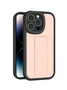 1个多功能可爱粉色钱包式磁吸卡包手机壳，兼容13/6.1英寸、15 Pro Max、11英寸和Galaxy A15/A14/A13/A12，防震防摔，带信用卡槽，国际版，非国内版 - 粉色 - 查看 4