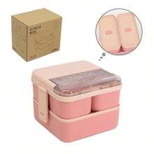 1 cái, Hộp đựng cơm trưa cho người lớn, Hộp đựng cơm trưa cho người lớn 60,87oz, Hộp đựng cơm trưa dung tích lớn, Hộp đựng cơm trưa chống rò rỉ cho người lớn có ngăn, Hộp đựng cơm trưa có ngăn đựng cơm trưa cho trường học, công sở, văn phòng, dã ngoại, cắm trại và du lịch - nhiều màu - Xem 4