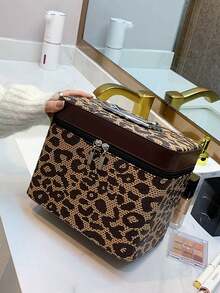 Korean New Travel Makeup Box, Large Capacity Cosmetic Bag, Portable Makeup Storage Case For Outing - Multicolor - View 5