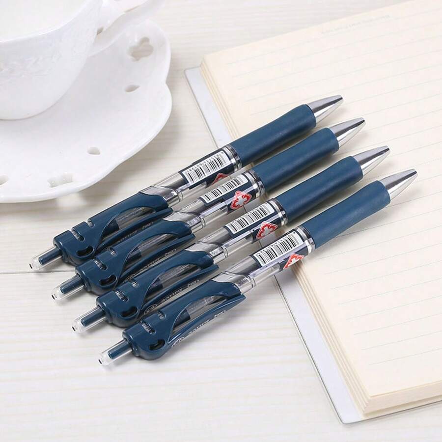 6Pack Gel Rollerball Pens With Extra Fine 0.5mm Tip QuickDry, Large