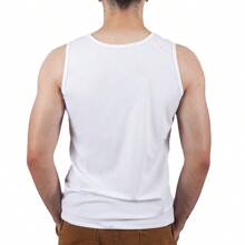 Make Peace Kit 2 Dry Fit UV Tank Top Men's T-Shirt Gym Training MP - 黑與白 - 查看 5