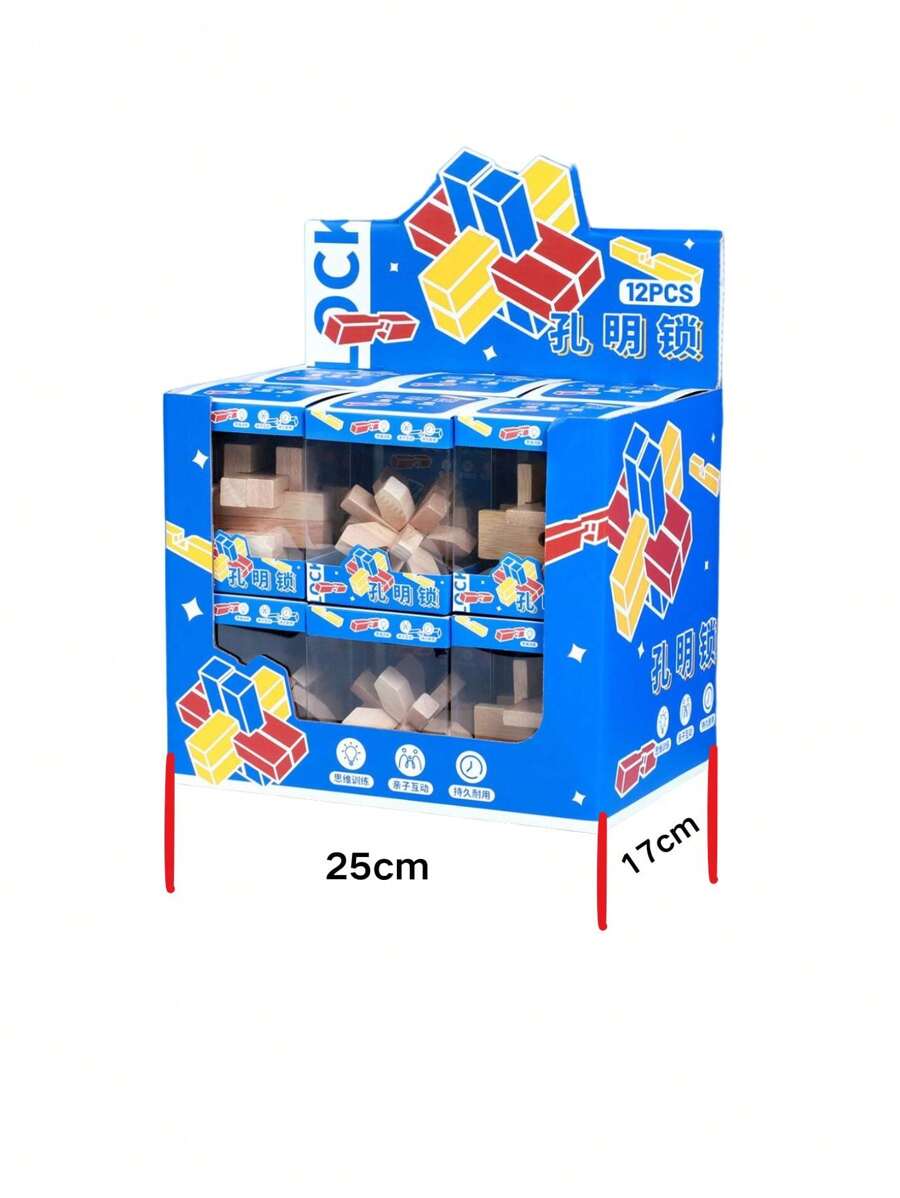 Chinese Traditional Handicraft Luban Lock Puzzle Cube SHEIN USA
