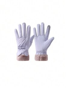 1 Cặp Găng tay ấm áp mùa đông cho nữ, chống thấm nước và chống lạnh, kiểu dáng dễ thương cho đạp xe ngoài trời, trượt tuyết, trượt ván trên tuyết, lót nhiệt dày, găng tay mùa đông, giữ ấm tay, găng tay trượt tuyết, găng tay đi tuyết - Nhiều màu - Xem 17