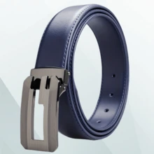 Thắt lưng nam, Khóa cài, Thắt lưng da bò thường ngày thời trang nam cổ điển, Thắt lưng quần jean đơn giản và thường ngày, Thắt lưng da bò hai lớp, Thắt lưng đục lỗ Quà tặng ngày lễ tình nhân và trang phục hàng ngày - A - Xem 6