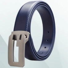 Thắt lưng nam, Khóa cài, Thắt lưng da bò thường ngày thời trang nam cổ điển, Thắt lưng quần jean đơn giản và thường ngày, Thắt lưng da bò hai lớp, Thắt lưng đục lỗ Quà tặng ngày lễ tình nhân và trang phục hàng ngày - A - Xem 5
