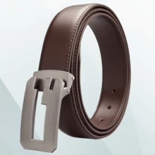 Thắt lưng nam, Khóa cài, Thắt lưng da bò thường ngày thời trang nam cổ điển, Thắt lưng quần jean đơn giản và thường ngày, Thắt lưng da bò hai lớp, Thắt lưng đục lỗ Quà tặng ngày lễ tình nhân và trang phục hàng ngày - A - Xem 7