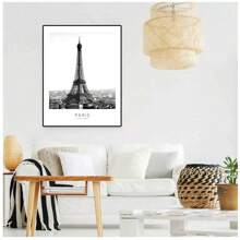 1 件现代纽约伦敦巴黎城市墙艺术风景海报和印刷品黑白图片适用于客厅家居装饰，无框架 - 黑與白 - 查看 11