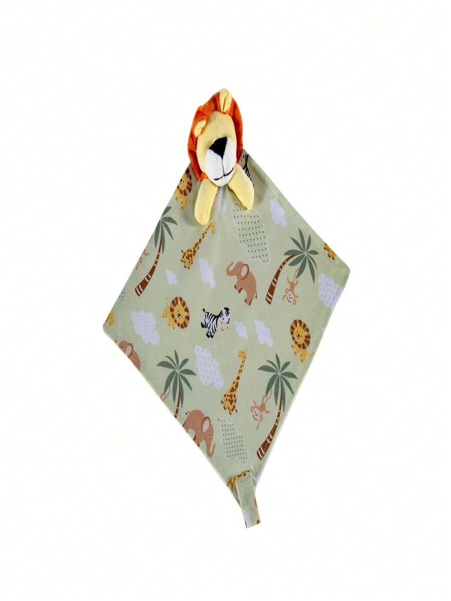 Pacifier Holder Blanket With Animals - màu xanh lá - Xem 1