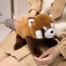 1 con búp bê gấu trúc nhồi bông dễ thương với biểu cảm hoạt hình sống động, lựa chọn tốt nhất làm quà tặng sinh nhật bất ngờ cho bạn bè và gia đình, Ailurus Fulgens, người bạn đồng hành ôm mềm mại - nhiều màu - Xem 5