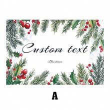 1pc Customized PVC Heat-Resistant Placemat, Creative DIY Name Rectangle Waterproof Oil-Proof Washable Table Mat, Perfect Holiday Gift For Friends, Family, Schoolmates, Housewarming, Christmas Decoration - Multicolor - View 10