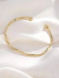 1 pieza Pulsera brazalete minimalista de moda en forma de Mobius
