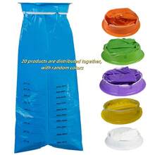 5 túi chống say xe, túi nôn di động cho say tàu xe, màu ngẫu nhiên - Nhiều màu - Xem 16