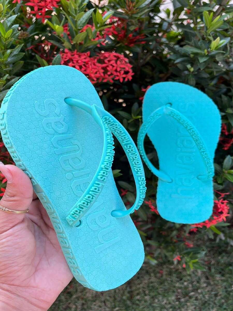 Women's Flip Flops Casual Maldives Flat Slippers For Everyday Cheap Colorful - Blue - View 1