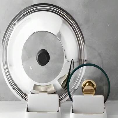 Descanso De Panela Suporte Para Tampas De Panelas Talheres E Acessórios Organizador De Cozinha