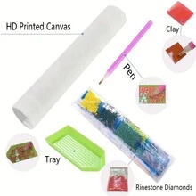 水钻绘画套装、成人钻石艺术套装、钻石圆圈礼物、DIY 手工艺品套装墙面装饰（15.7X11.8 英寸__40X30 厘米）（动物） - 彩色 - 查看 4
