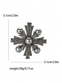 复古宫廷巴洛克珍珠胸针 女士 中性 别针 派对 宴会 珠宝配饰 礼品 - 巴洛克 - 查看 14