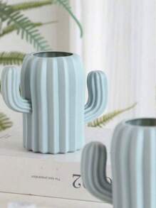 1 pièce Porte-crayon créatif en forme de cactus, organisateur de bureau, boîte de rangement pour articles de papeterie pour étudiants, vase à cactus, bureau de bureau, support pour crayons de couleur, étagère de papeterie de dessin animé, tasse porte-stylo de décoration de bureau, cadeaux pour l'école, la classe et le bureau à domicile, décoration pour anniversaire, remise des diplômes, retour à l'école, décoration de chambre, fournitures scolaires, vase à fleurs, vase en verre - Multicolore - Voir 4