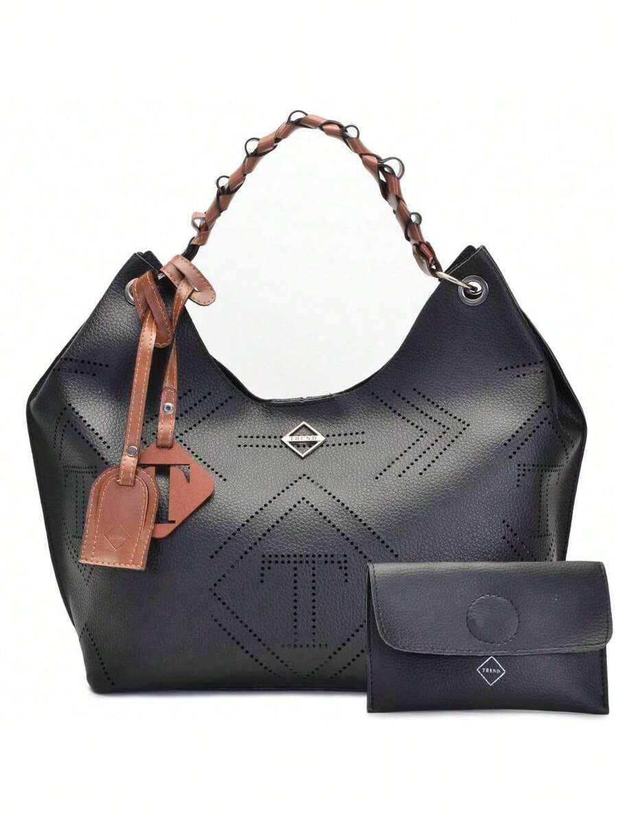 Large Women's Bag Black Luxury Large Modern Laser Bag - Nhiều màu - Xem 1