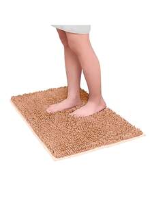 Kit 2 Bathroom Rugs 58x38cm + Runner 100x50cm Beige - 米色 - 查看 2