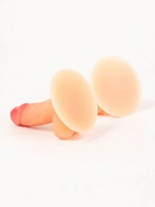 2 peças novo silicone mini dildo peitos pequenos ornamento erótico suporte para celular