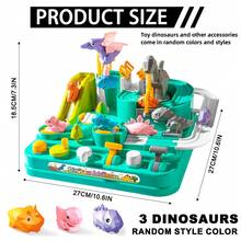 1pc Dinosaur Mountain Road Adventure Track Car Đồ chơi Đường sắt phiêu lưu cho trẻ em, bãi đậu xe, hoàn hảo làm quà tặng sinh nhật và năm mới (Đồ chơi khủng long và các phụ kiện khác có màu sắc và kiểu dáng ngẫu nhiên) - Nhiều màu - Xem 2