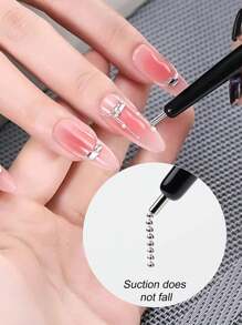 3D Cat Eye Gel Nail Polish Magnetic Tool Set, Includes 12pcs Cat Eye Nail Magnets, Double-Ended Nail Magnet, Nail Magnetic Pen, Striping Nail Magnet Stick, Multi-Functional Magnetic Set For DIY Manicure, Nail Art Supplies, Back To School, Nail Stickers - Multicolor - View 9