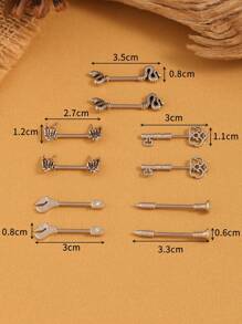 2 件装时尚欧美风格不锈钢轴女士乳头环