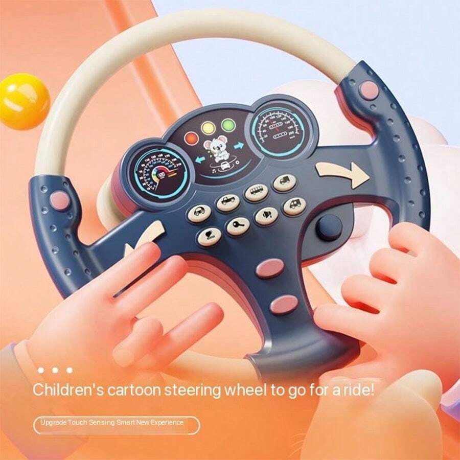 Steering Wheel Toys Simulation Driving Car With Sounds For Children