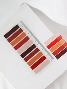 1set Transparent Sticky Notes, Student File Marker Stickers, Colorful Index Tabs, Office File Dividers, Bible Reading Adhesive Markers Back To School