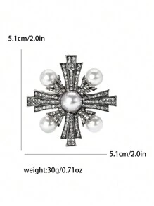 复古宫廷巴洛克珍珠胸针 女士 中性 别针 派对 宴会 珠宝配饰 礼品 - 巴洛克 - 查看 16