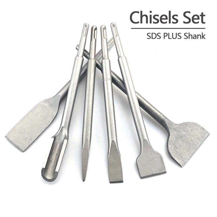 SDS Plus Power Hammer Drill Bit Set For Concrete, Brick And Masonry