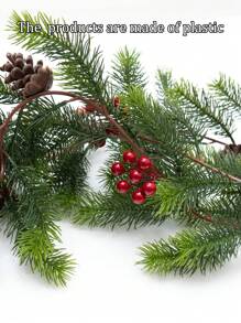 1 peça de 170 cm com 60 garfos de galhos de pinheiro Norfolk em rattan para decoração de Ano Novo, árvores de Natal, decoração de Ação de Graças, estilo inverno, resistente ao desbotamento - Ideal para decoração de casa, vasos, casamentos, festas, salas de estar, adereços para fotos, festas de aniversário, bolos e fotos. Ótima opção de presente para aniversários e Natal. Decoração de ambientes natalinos. Presentes de Natal para casa.