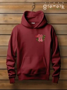 Sweatshirt Mushroom Flower Psychedelic Rave Music Streetwaer CANGURU 2529 GEEK FLUX - Màu Tím - Xem 2