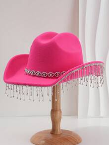 1 chiếc Mũ cao bồi vành rộng hình mắt đá quý lớn độc đáo, màu trơn, sáng bóng, dành cho nữ, Unisex, mũ cao bồi có mũ trùm đầu, mũ rộng vành phong cách Punk mới lạ, họa tiết hoa cổ điển, thích hợp cho tiệc Halloween, Giáng sinh, sự kiện theo chủ đề phương Tây, tiệc tùng, đính hôn, cosplay, lễ tốt nghiệp, hóa trang, lễ hội, đám cưới, sinh nhật, lễ hội âm nhạc, trưởng thành - Mắt - Xem 19